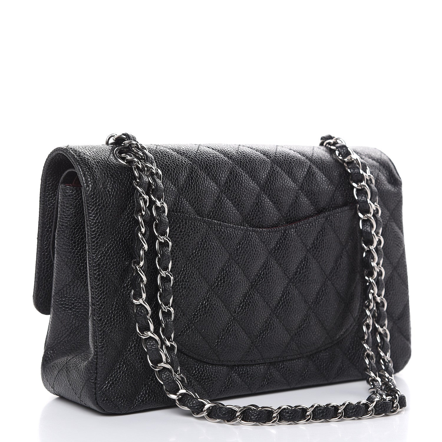 Chanel Caviar Quilted Medium Double Flap Black 3 of 13