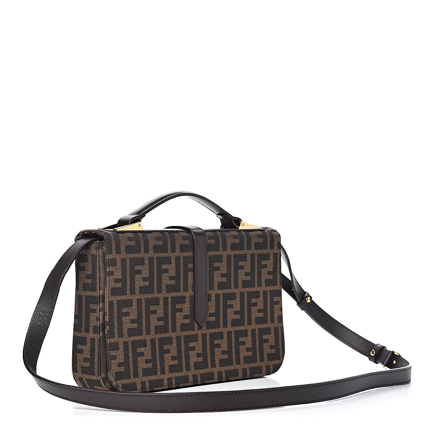 Fendi Zucca Vitello Classico No.1 Satchel Tobacco Moro 3 of 15