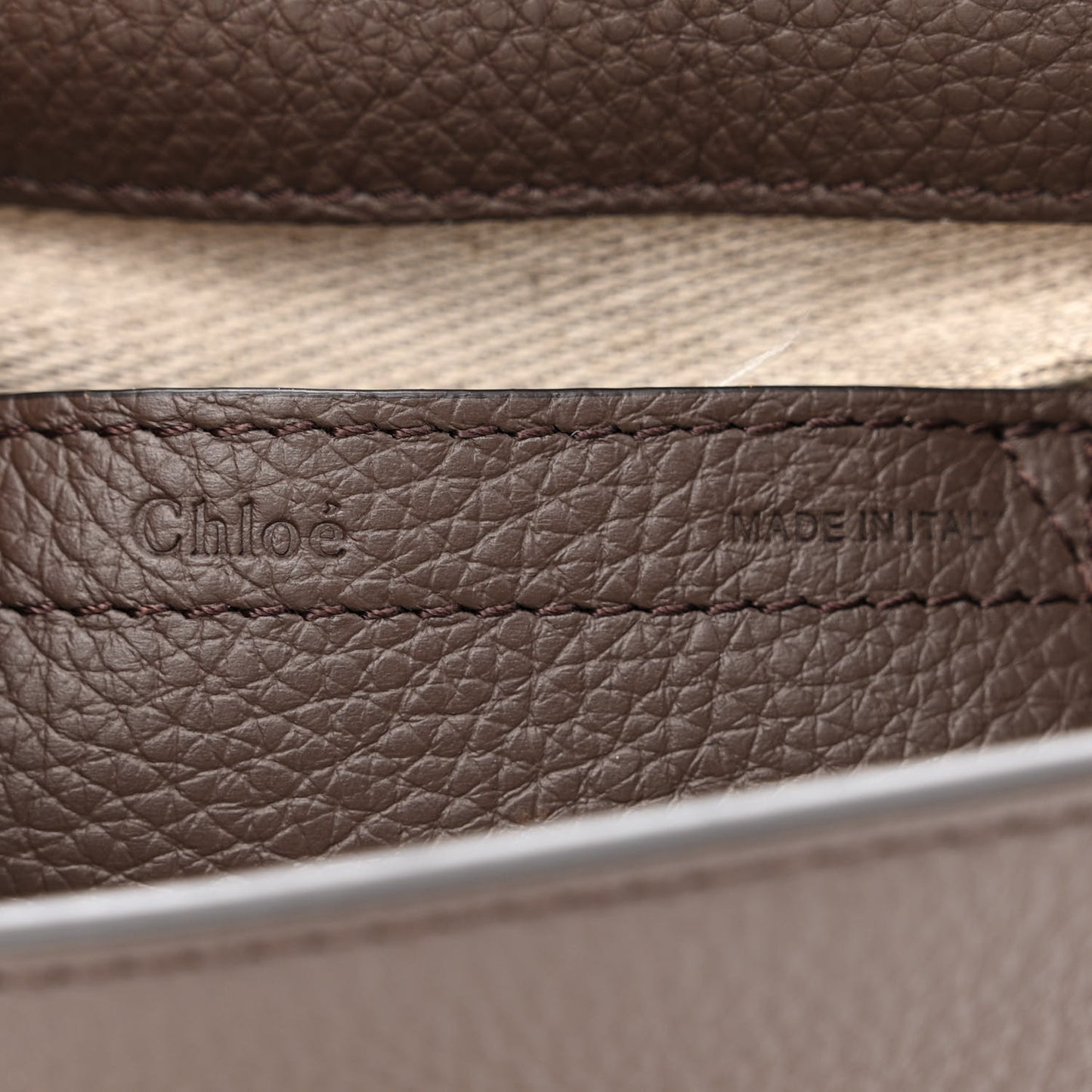 Grained Calfskin Small Marcie Saddle Bag Bold Brown