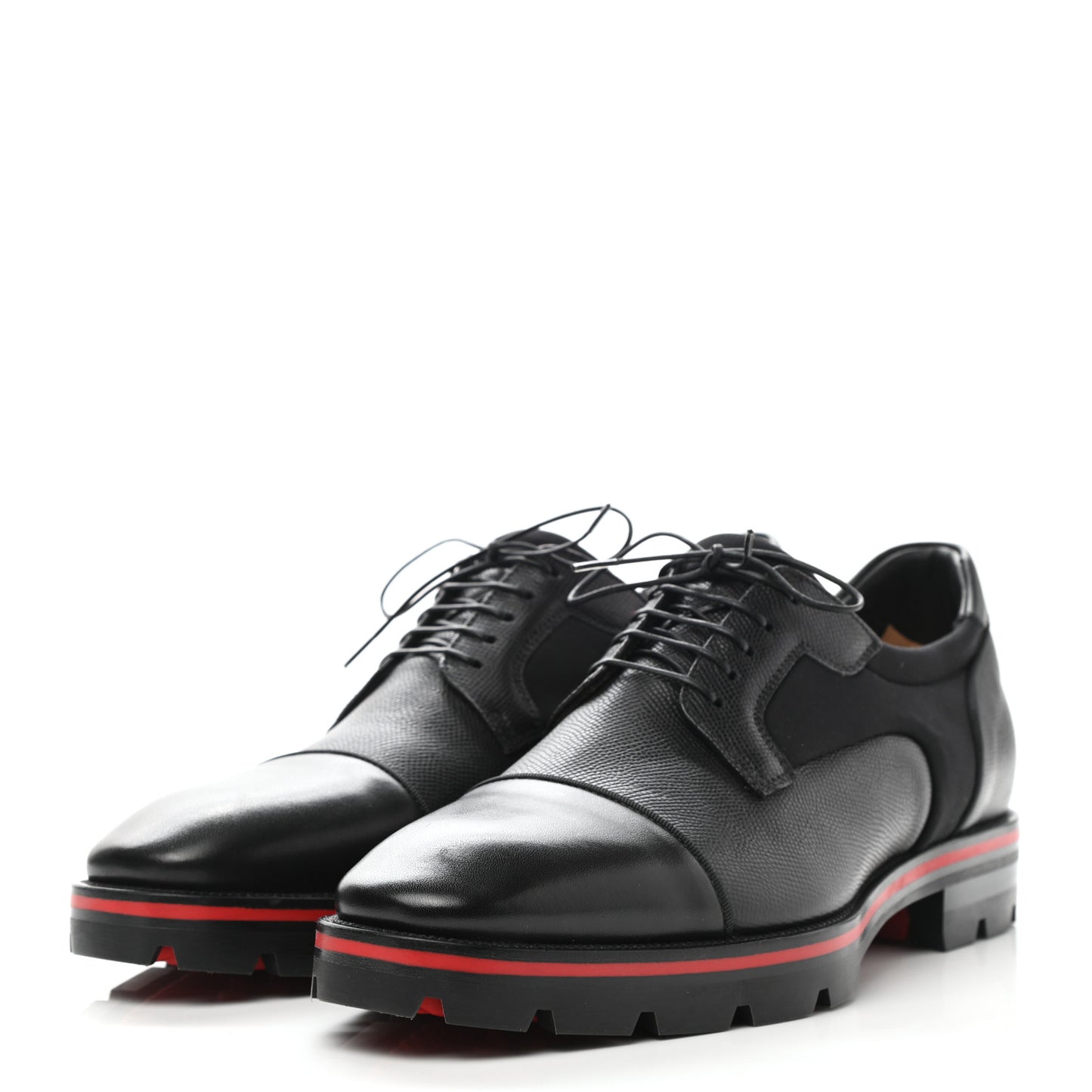 Smooth Textured Calfskin Mika Sky Mens Flats 42 Black