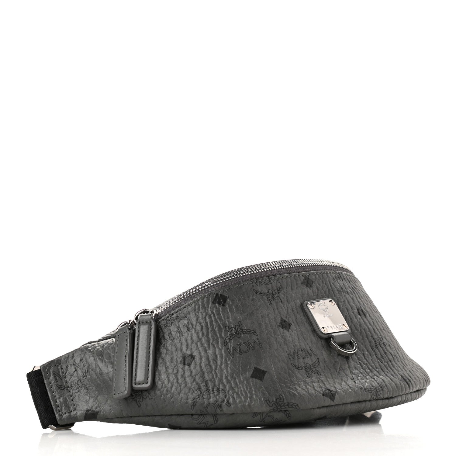 MCM Visetos Small Fursten Belt Bag Phantom Grey 4 of 9