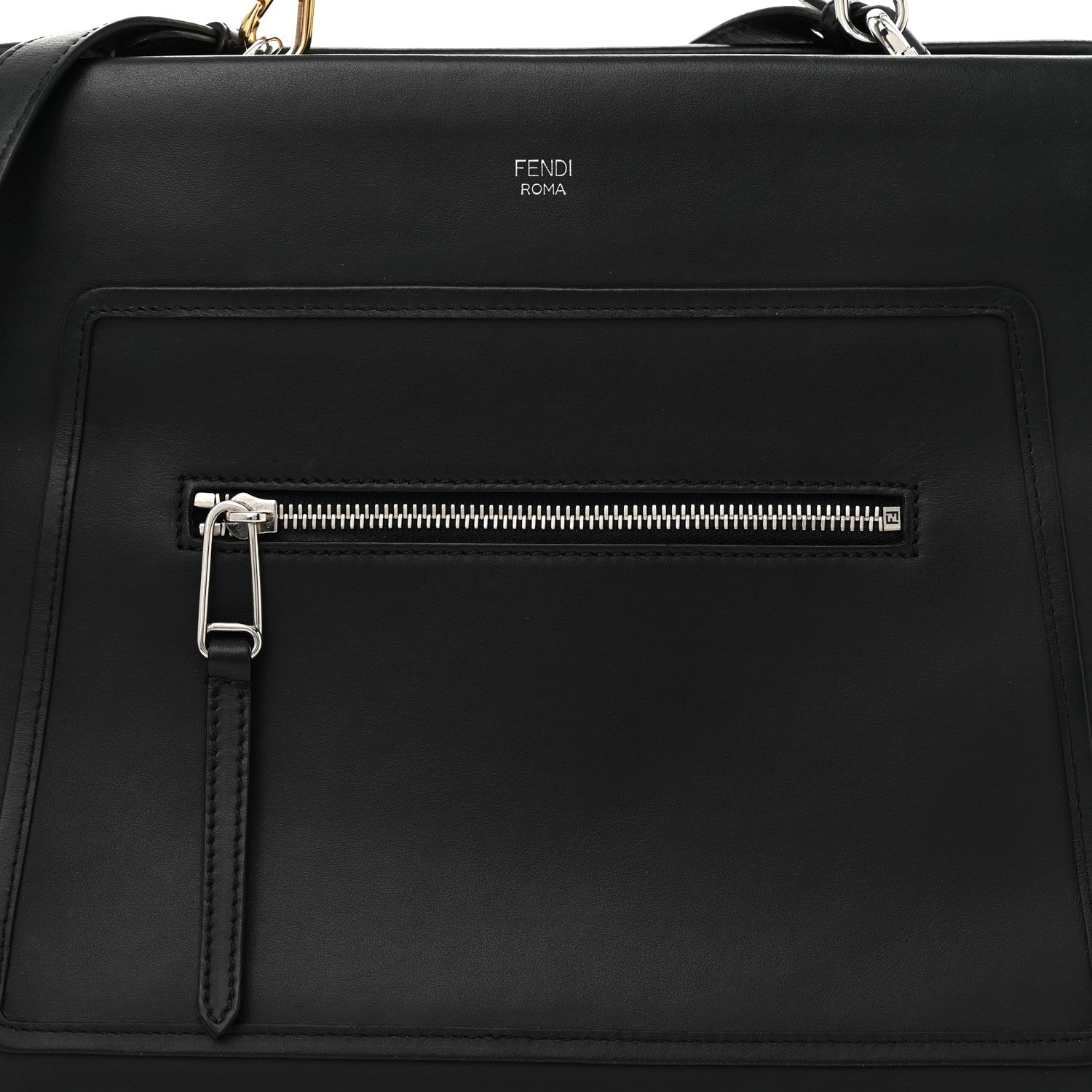 Fendi Vitello Century Opaco F is Fendi Regular Runaway Satchel Black 9 of 12