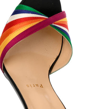 Christian Louboutin Shiny Nappa Naseeba 120 Sandals 38.5 Multicolor Black 9 of 11