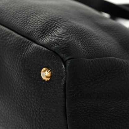 Prada Vitello Daino Tote Nero Black 11 of 16