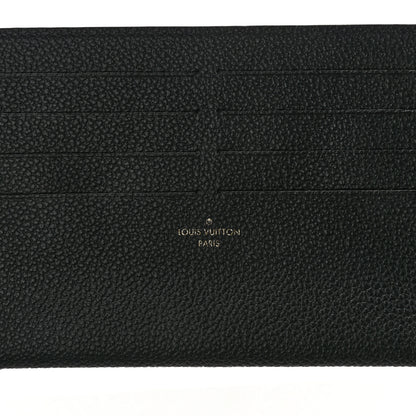 Louis Vuitton Calfskin Felicie Chain Wallet Card Holder Insert Black 6 of 6