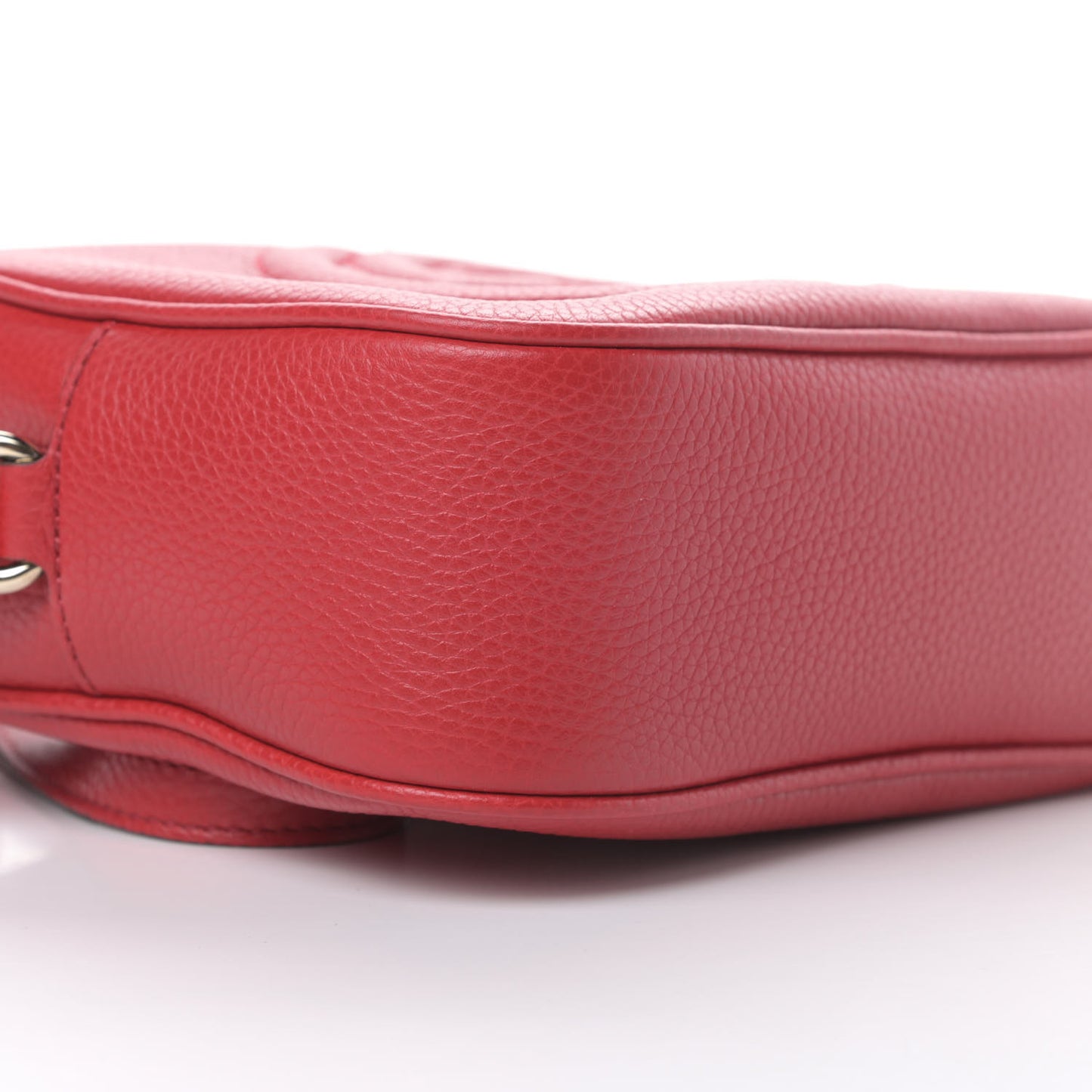 Pebbled Calfskin Small Soho Disco Bag Tabasco Red