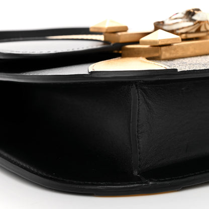 Gucci GG Supreme Monogram Small Osiride Shoulder Bag Black Gold 9 of 10