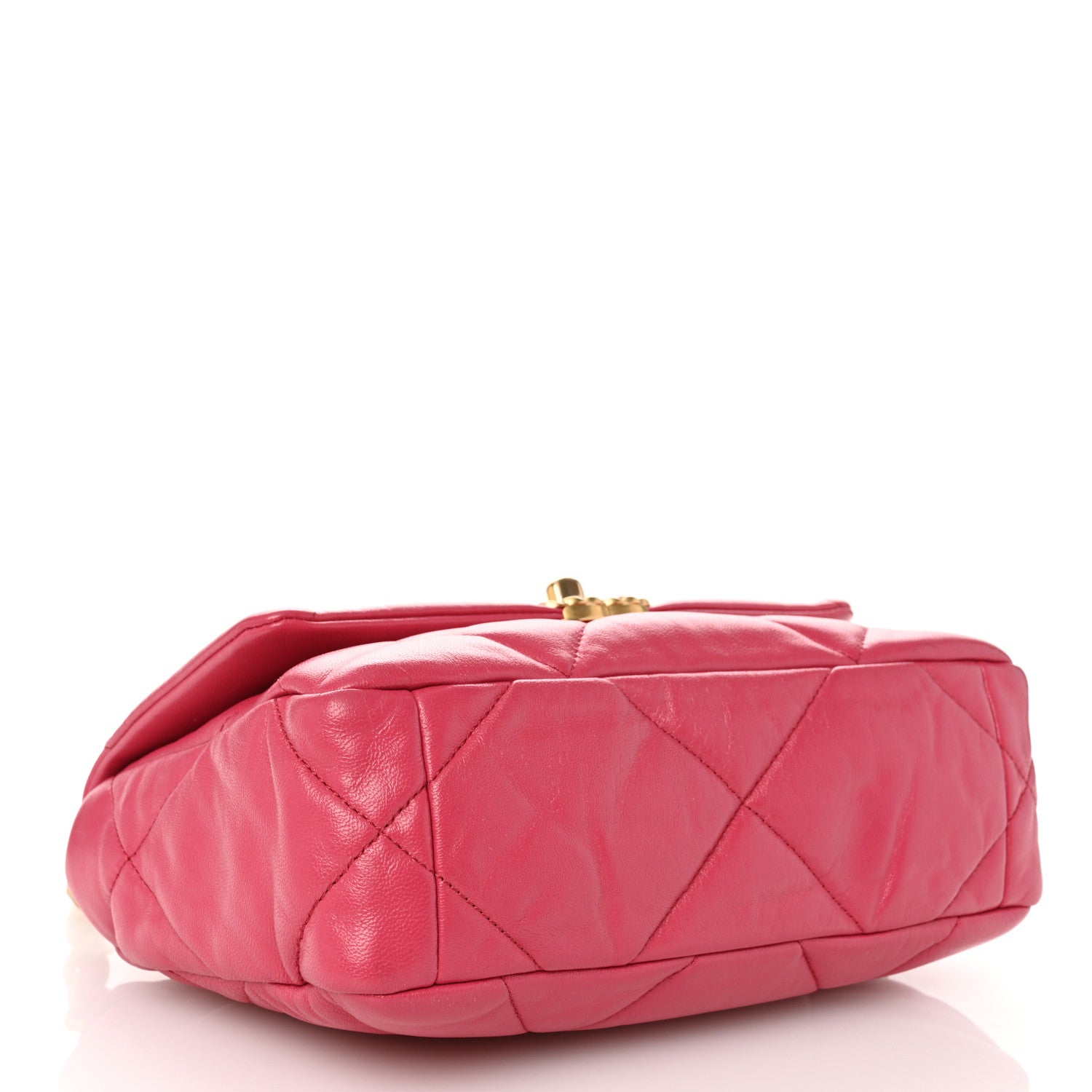 Chanel Lambskin Quilted Medium Chanel 19 Flap Dark Pink 4 of 10