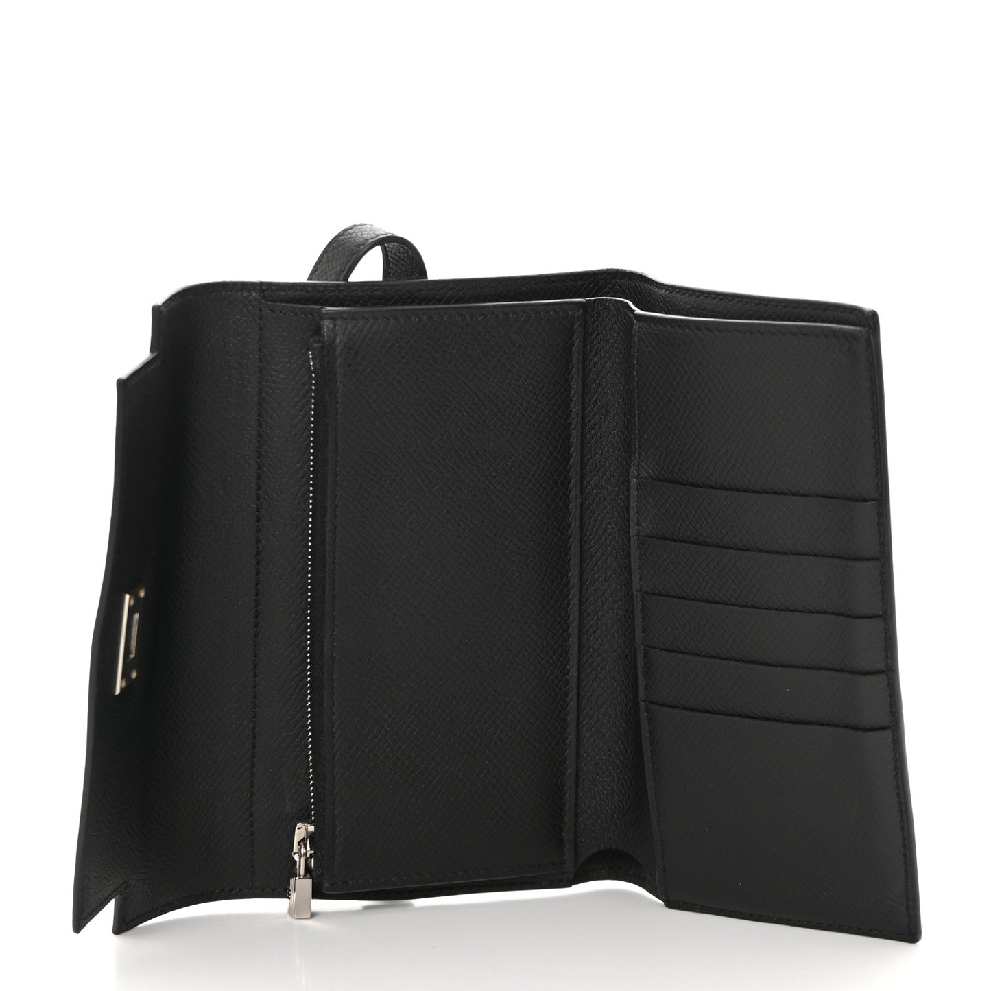 Epsom Medium Kelly Wallet Black