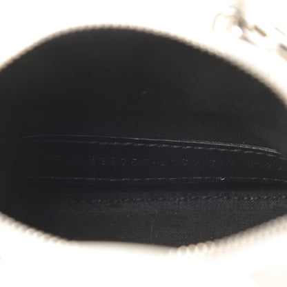 Balenciaga Grained Calfskin Logo Mini Ville Top Handle Bag White Black 7 of 10