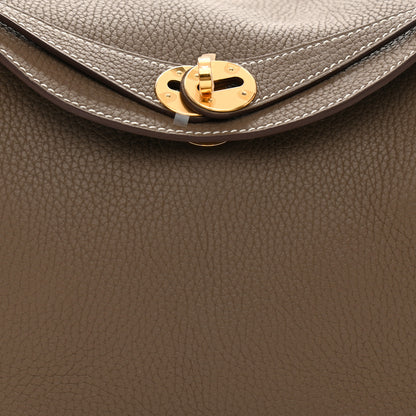 Hermes Taurillon Clemence Lindy 26 Etoupe 8 of 10