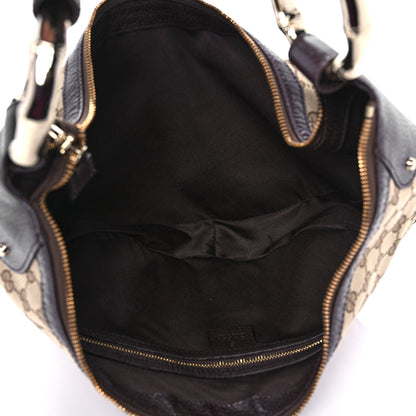 Gucci Monogram Web Bamboo Ring Hobo Dark Brown 4 of 9