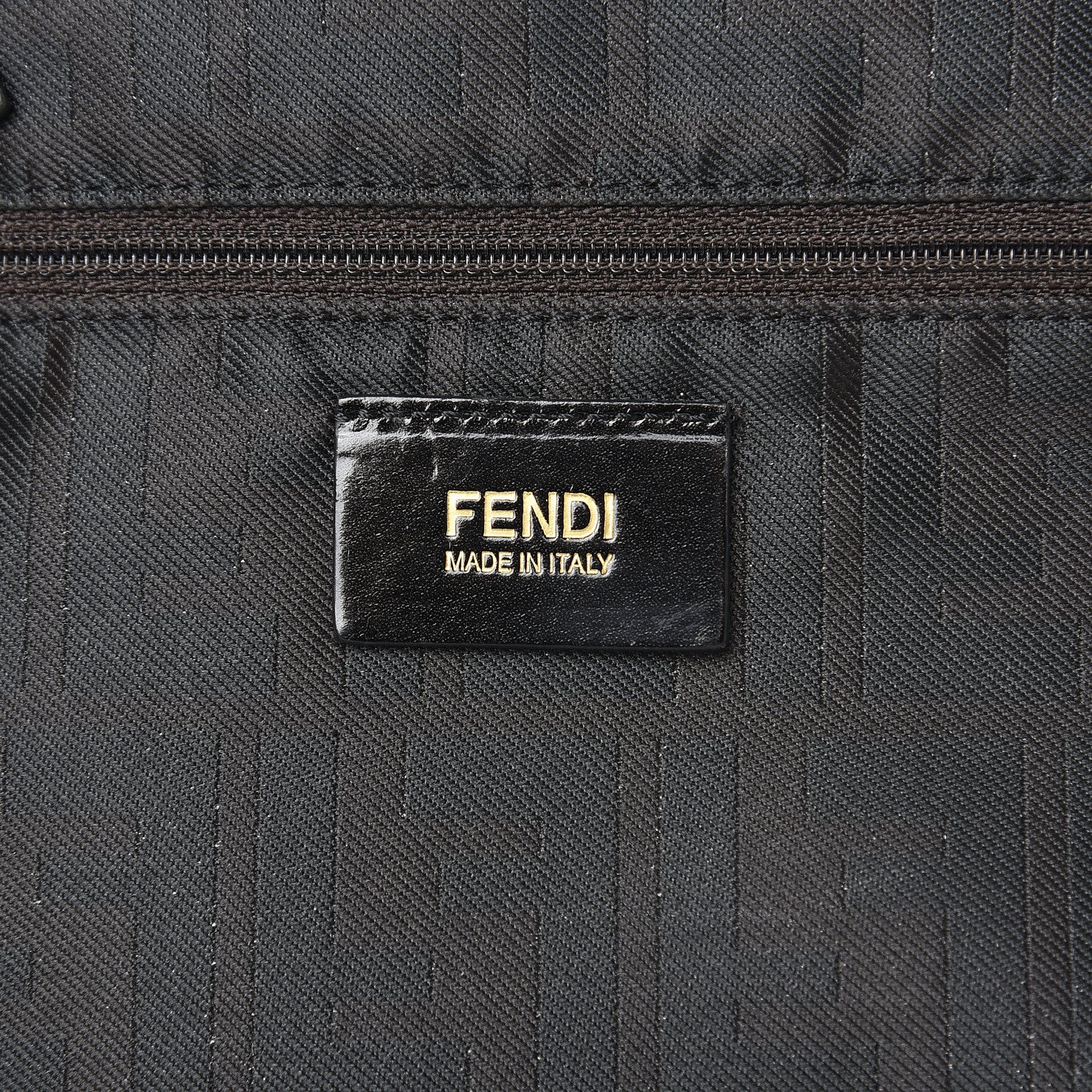 Fendi Nylon Zucca Medium Roll Tote Tobacco 5 of 11