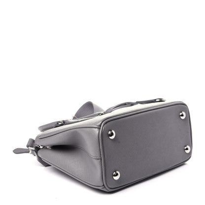 Prada Saffiano Lux Micro Galleria Shoulder Bag Ardesia 4 of 14