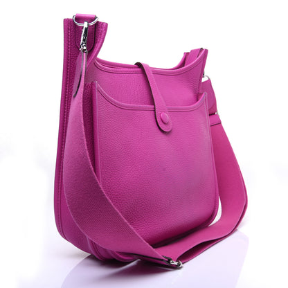 Hermes Taurillon Clemence Evelyne III PM Magnolia 3 of 12