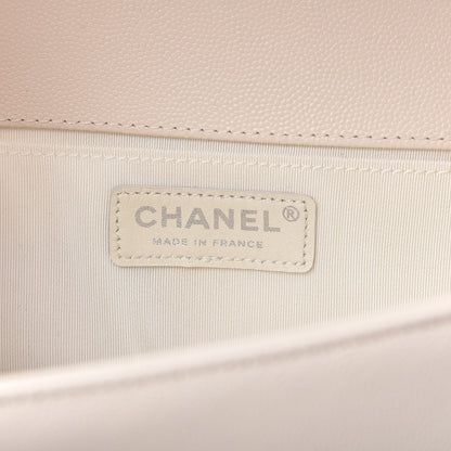 Chanel Caviar Quilted Medium Boy Flap Ivory 8 of 10