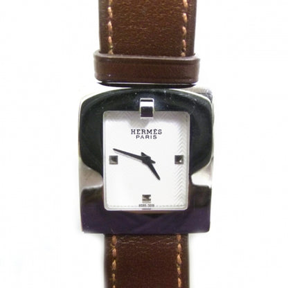 Hermes Stainless Steel Barenia 22mm Belt Quartz Watch Fauve 7 of 8