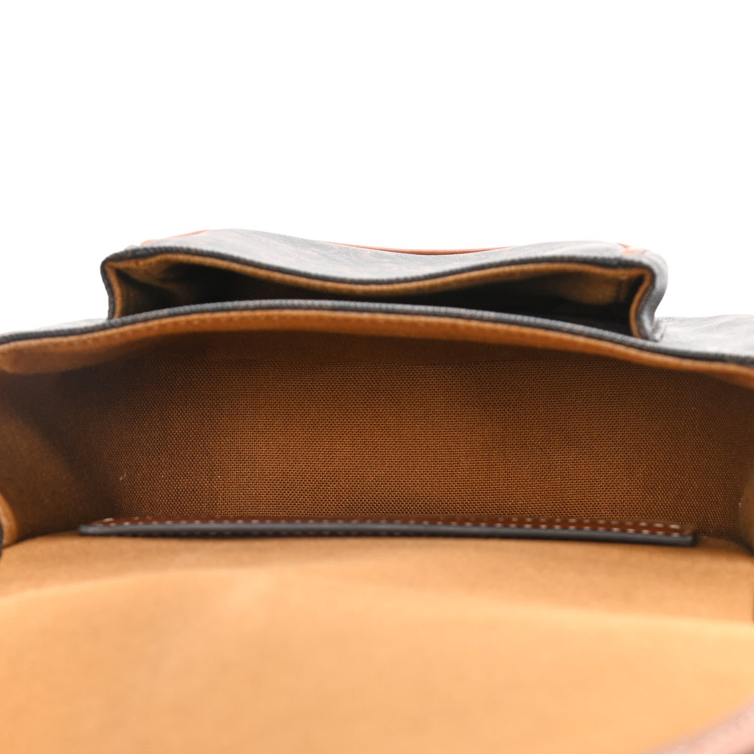 Celine Triomphe Canvas Folco Bag Tan 6 of 13
