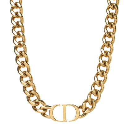 Christian Dior Metal Choker Necklace Gold 7 of 10