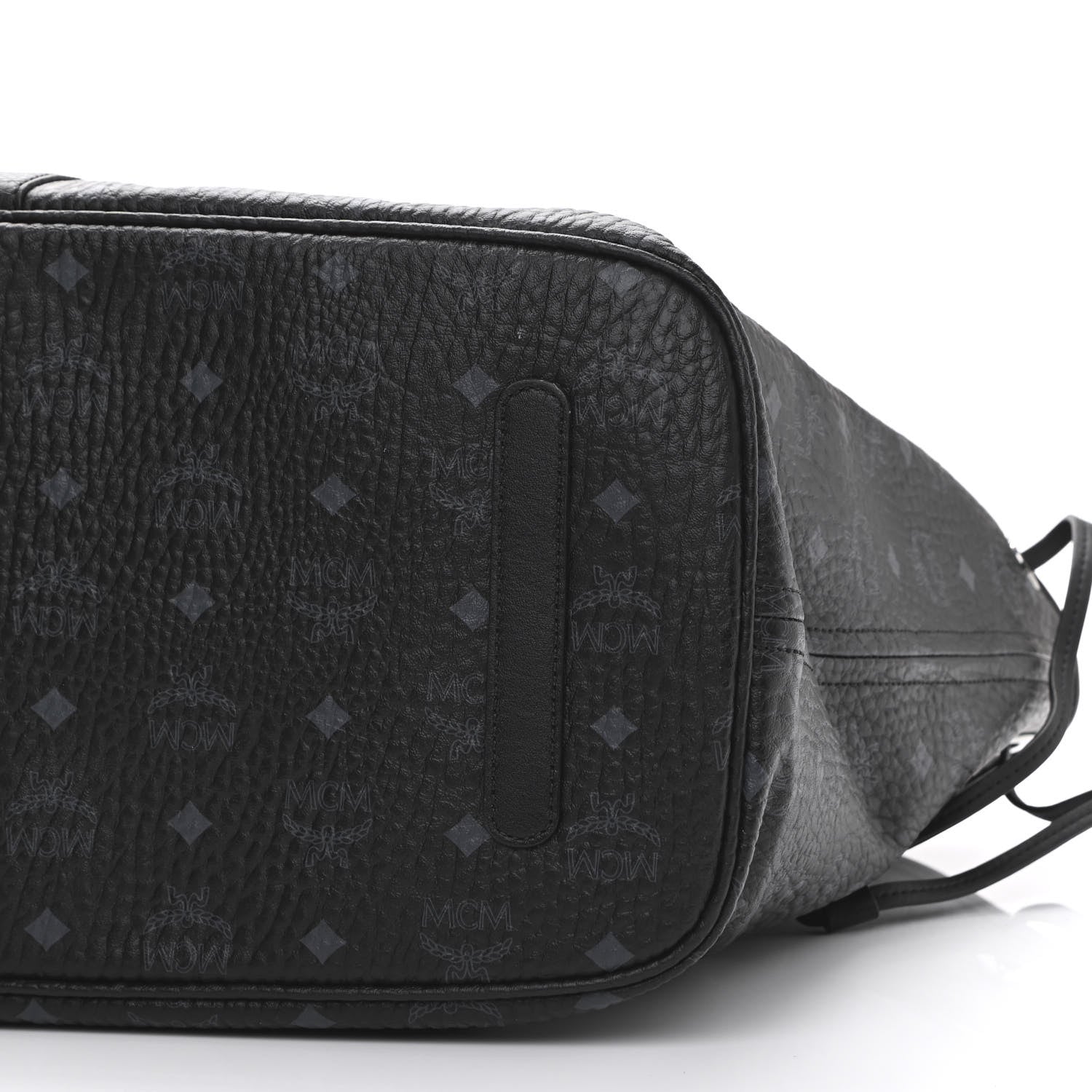 MCM Visetos Large Liz Reversible Shopper Tote Black 14 of 14