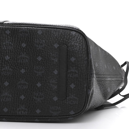 MCM Visetos Large Liz Reversible Shopper Tote Black 14 of 14