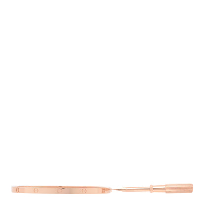 Cartier 18K Pink Gold Small LOVE Bracelet 17 3 of 7