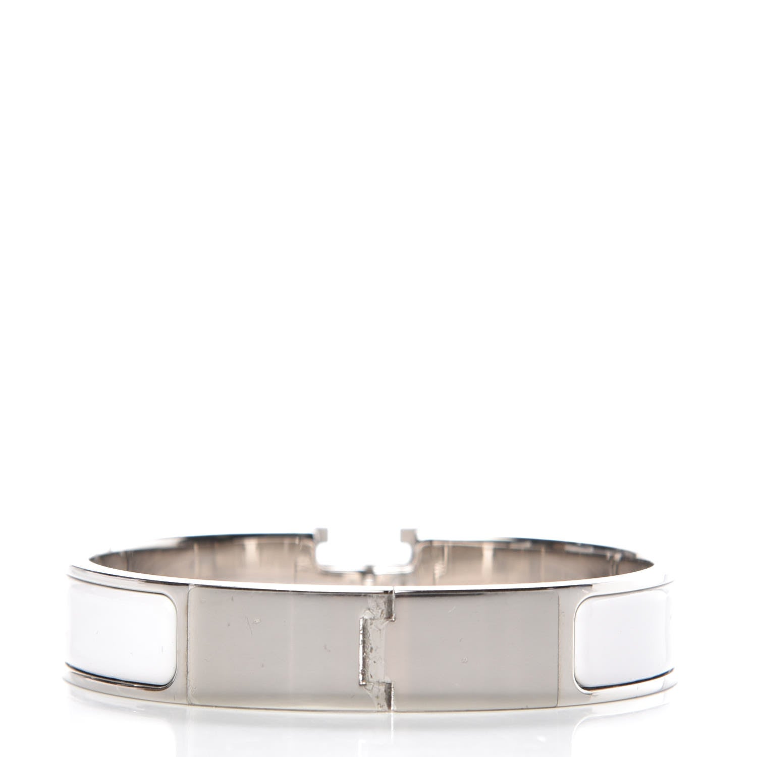 Hermes Enamel Narrow Clic Clac H Bracelet PM White 3 of 5