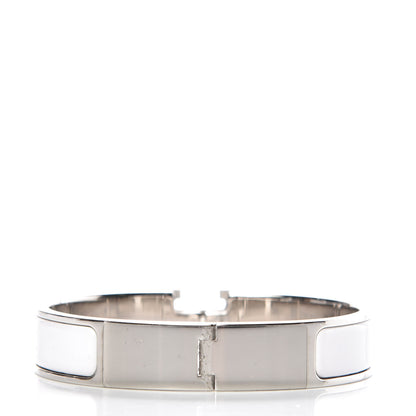 Hermes Enamel Narrow Clic Clac H Bracelet PM White 3 of 5