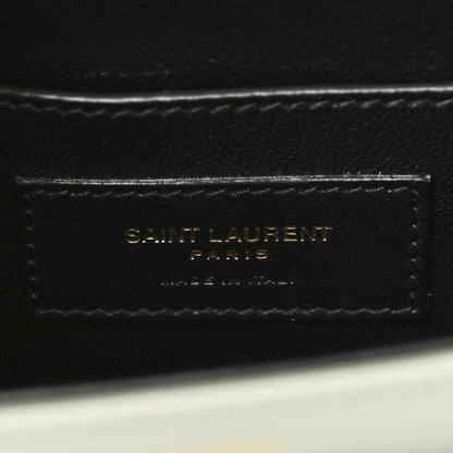 Saint Laurent Smooth Calfskin Small Solferino Satchel Acqua 6 of 9