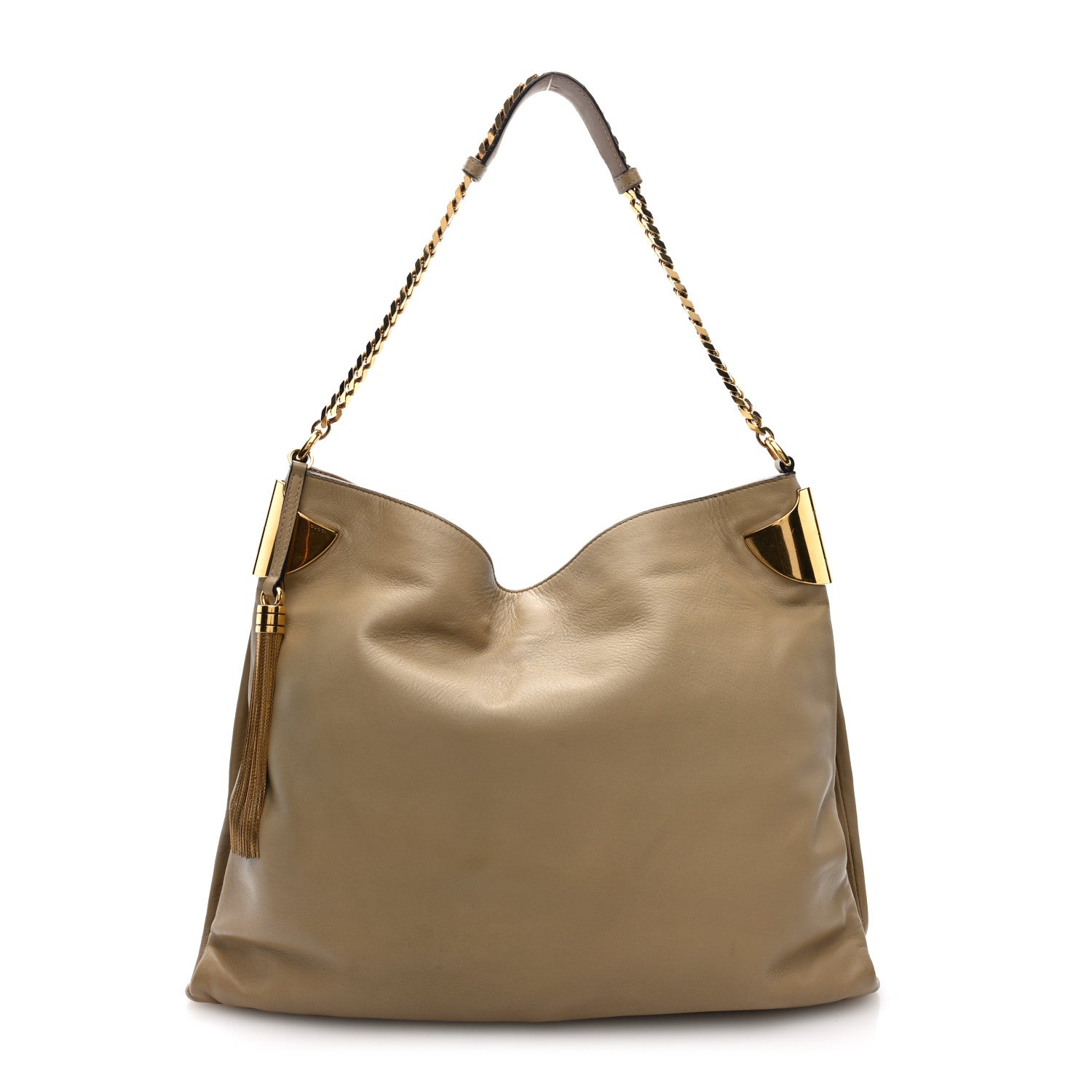 Gucci Lambskin 1970 Large Shoulder Bag Beige 1 of 10