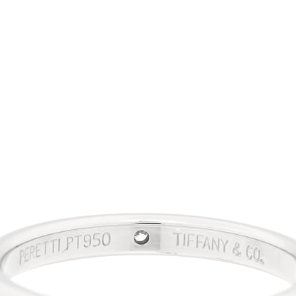 Tiffany Platinum Diamond Elsa Peretti Band Ring 57 8 4 of 4