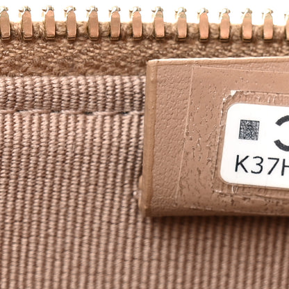 Chanel Caviar Quilted Top Handle Slim Vanity With Chain Dark Beige 7 of 11