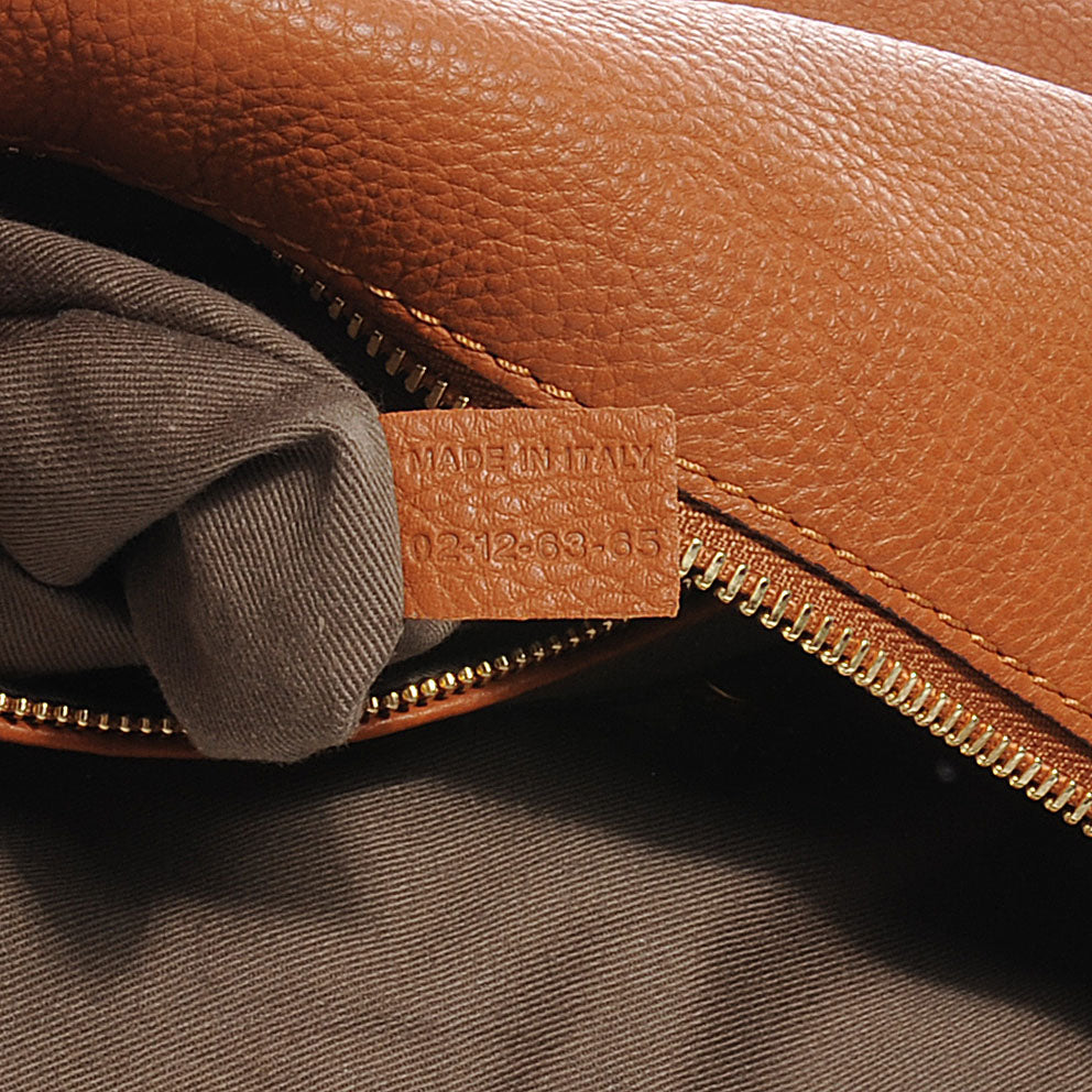 Leather Large Marcie Hobo Tan
