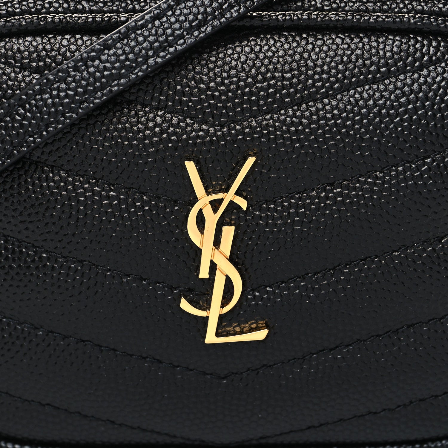 Saint Laurent Grain De Poudre Matelasse Monogram Baby Lou Camera Bag Black 8 of 10