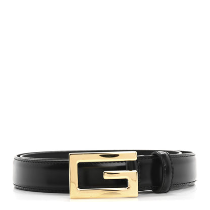 Gucci Calfskin Icaro G Cube 25mm Belt 80 32 Black 1 of 5