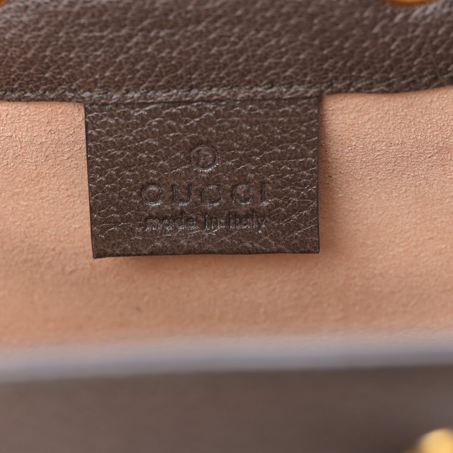 Gucci GG Supreme Monogram Web Mini Ophidia Bucket Bag Brown 6 of 9