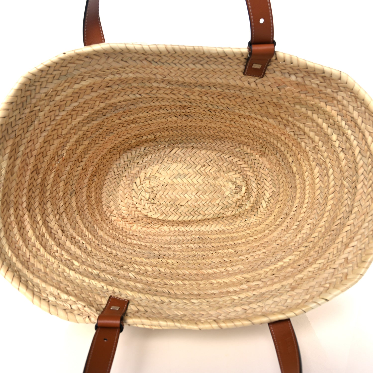 Loewe Raffia Large Basket Tote Bag Natural Tan 5 of 10