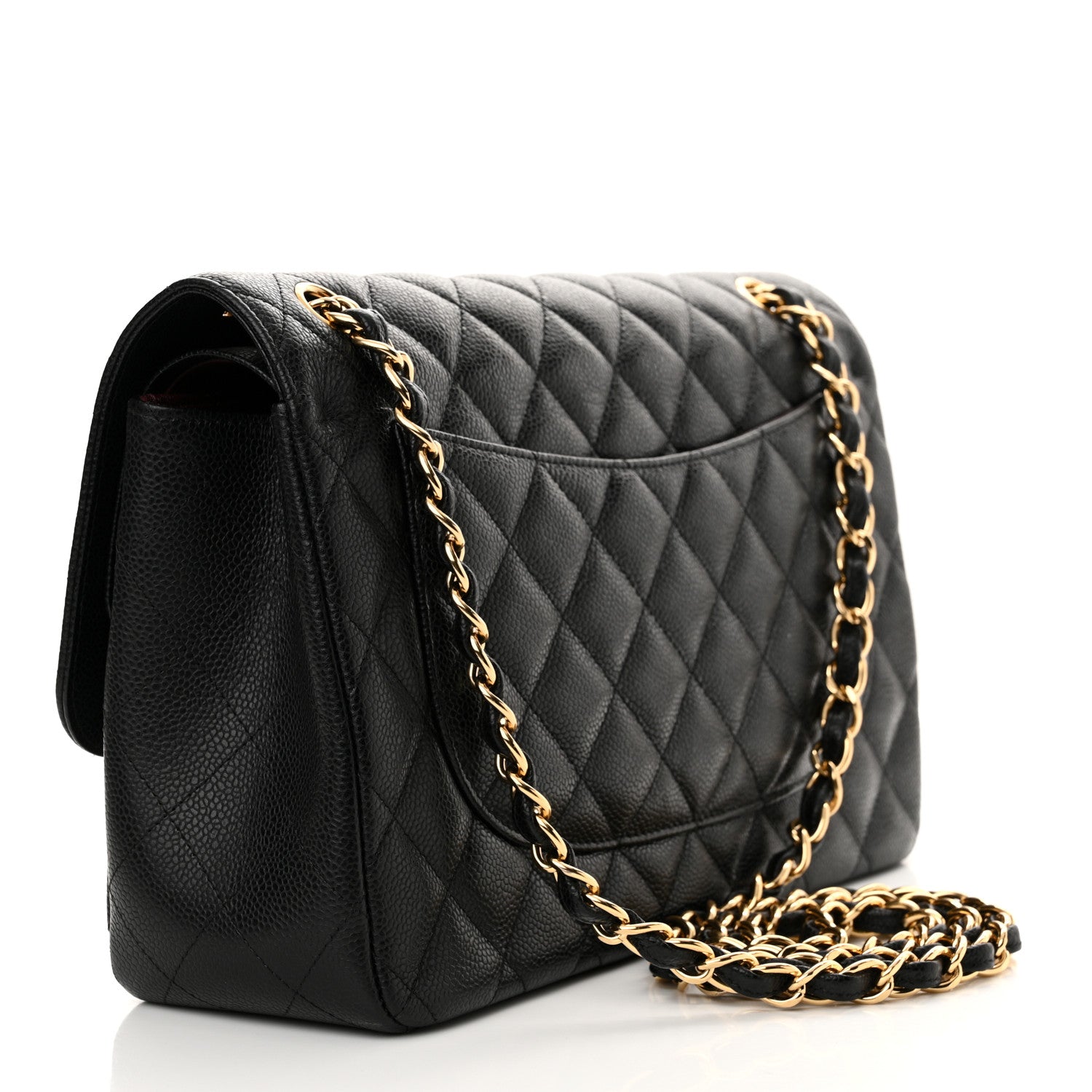 Chanel Caviar Quilted Jumbo Double Flap Black 3 of 14