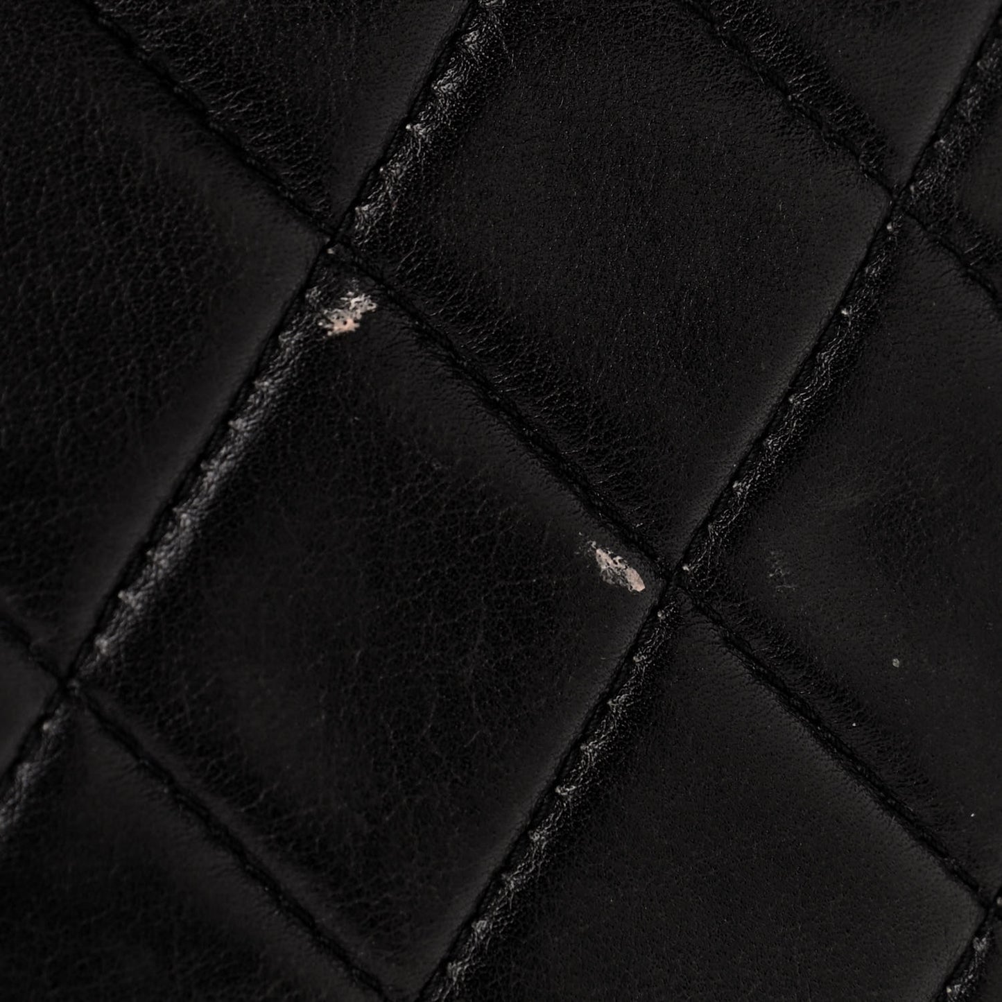 Lambskin Quilted Shoulder Bag Black