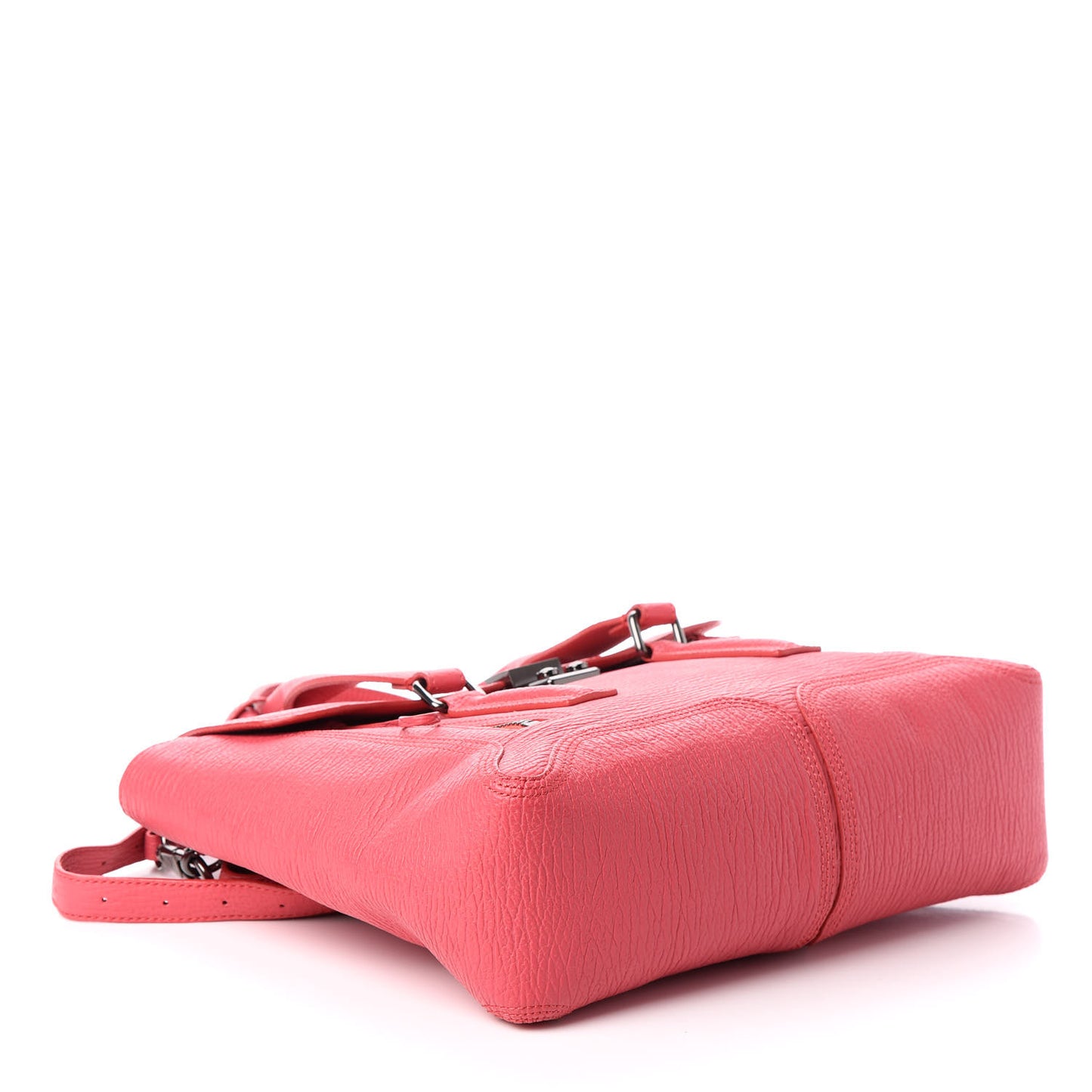 Textured Calfskin Medium Pashli Satchel Raspberry