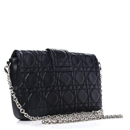 Christian Dior Lambskin Cannage Miss Dior Promenade Pouch Black 2 of 5