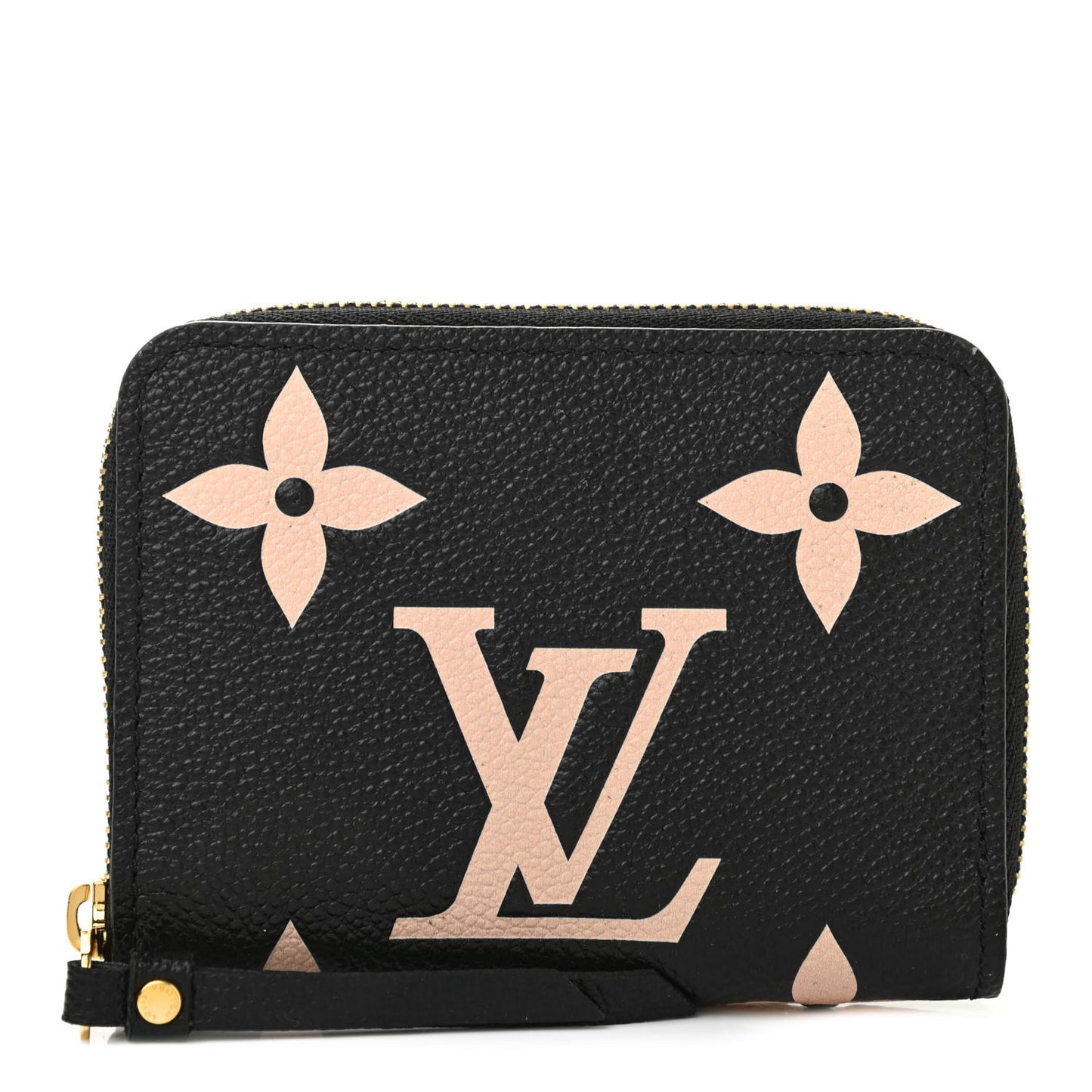 Empreinte Monogram Giant Zippy Coin Purse Black Beige
