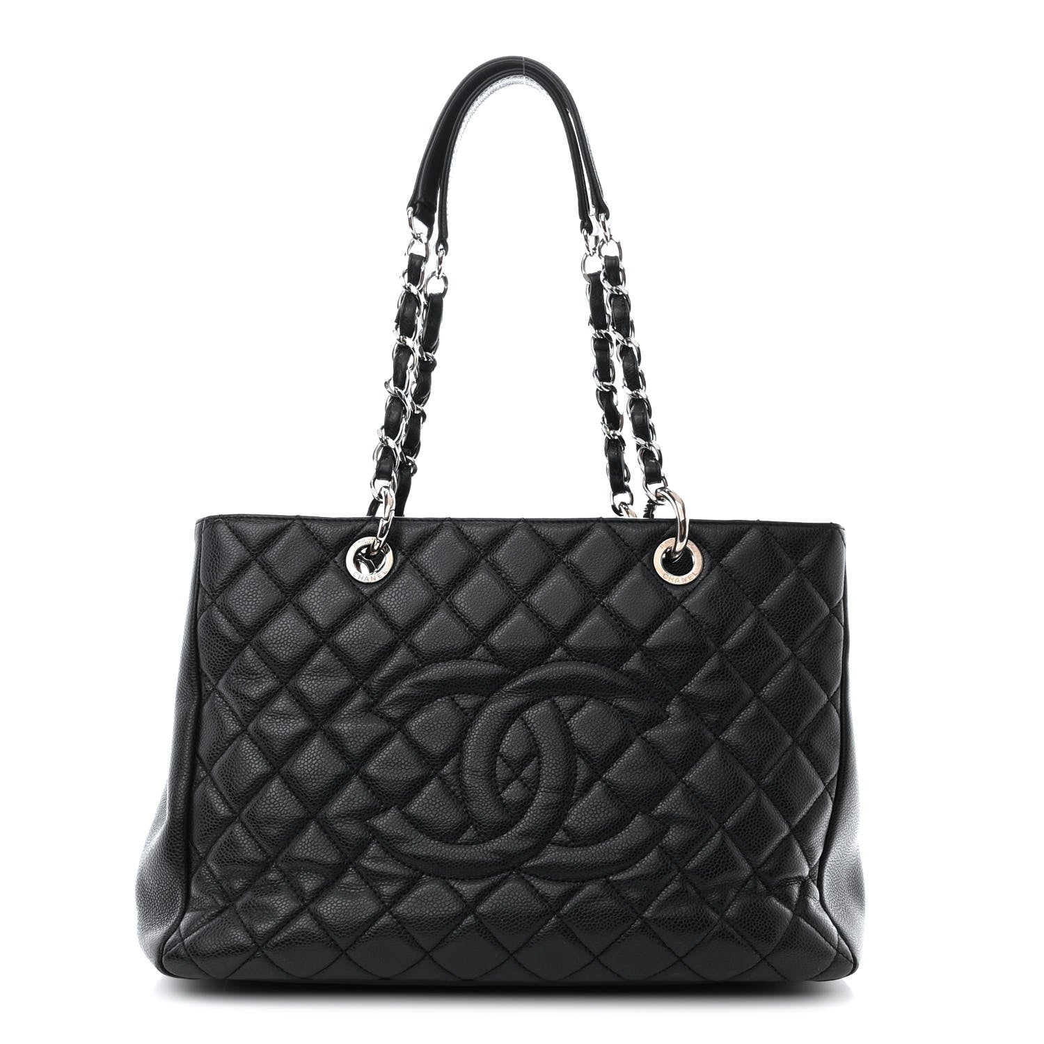Chanel Caviar Quilted Grand Shopping Tote GST Black 1 of 11