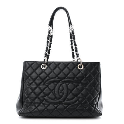 Chanel Caviar Quilted Grand Shopping Tote GST Black 1 of 11