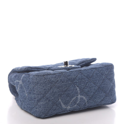 Chanel Denim CC Quilted Mini Square Flap Blue 4 of 11