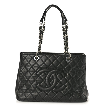 Chanel Caviar Quilted Grand Shopping Tote GST Black 1 of 12