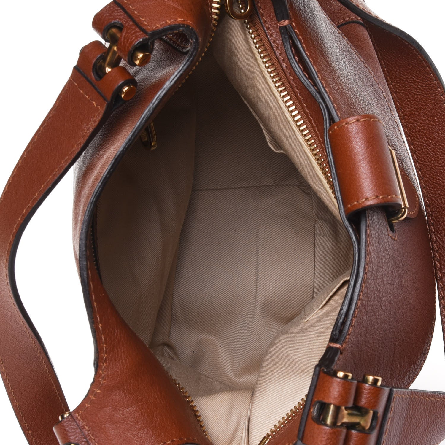 Chloe Calfskin Georgia Shoulder Bag Brown 4 of 4