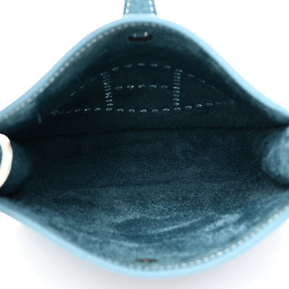 Hermes Taurillon Clemence Evelyne TPM New Blue Jean 5 of 11