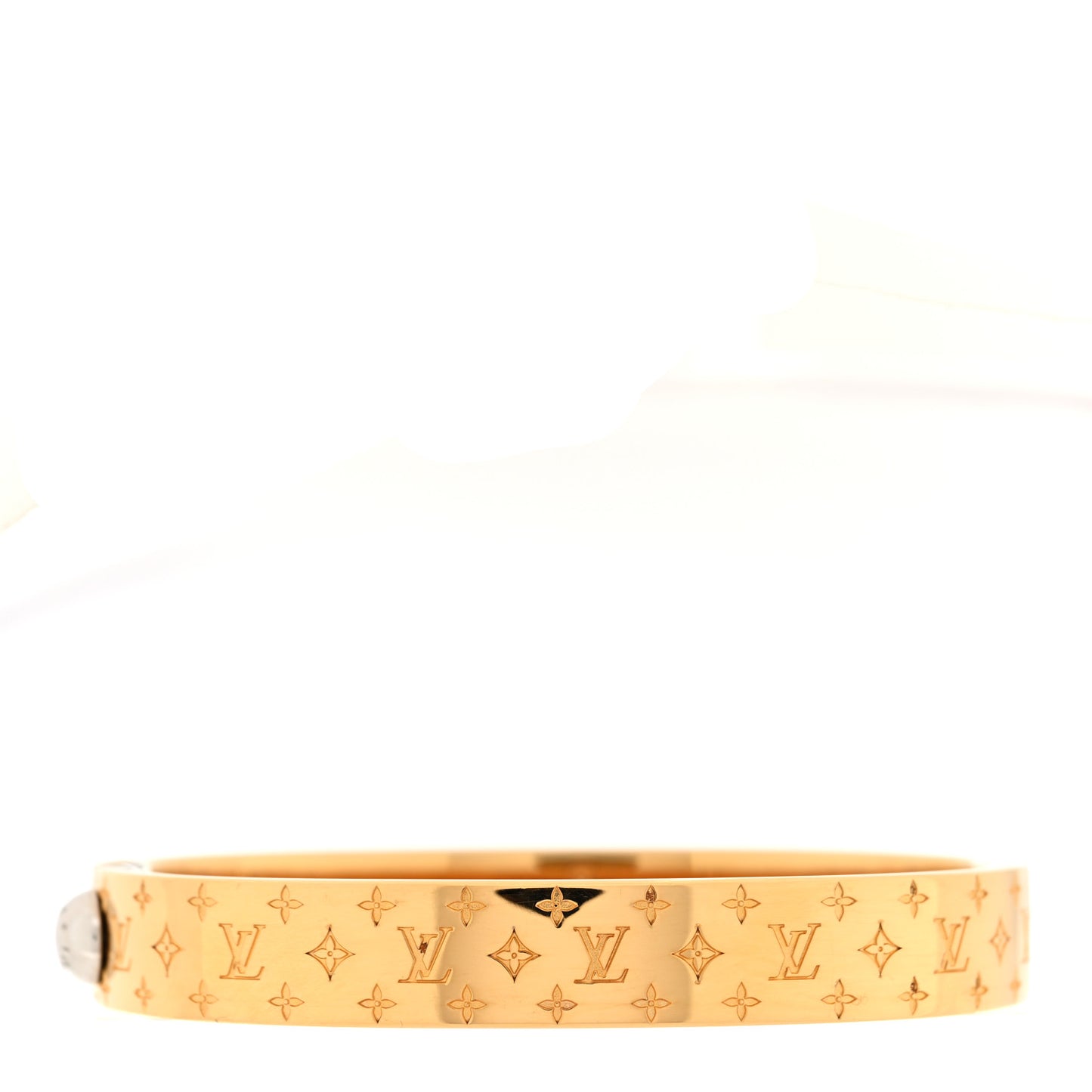 Brass Monogram Nanogram Cuff S Gold