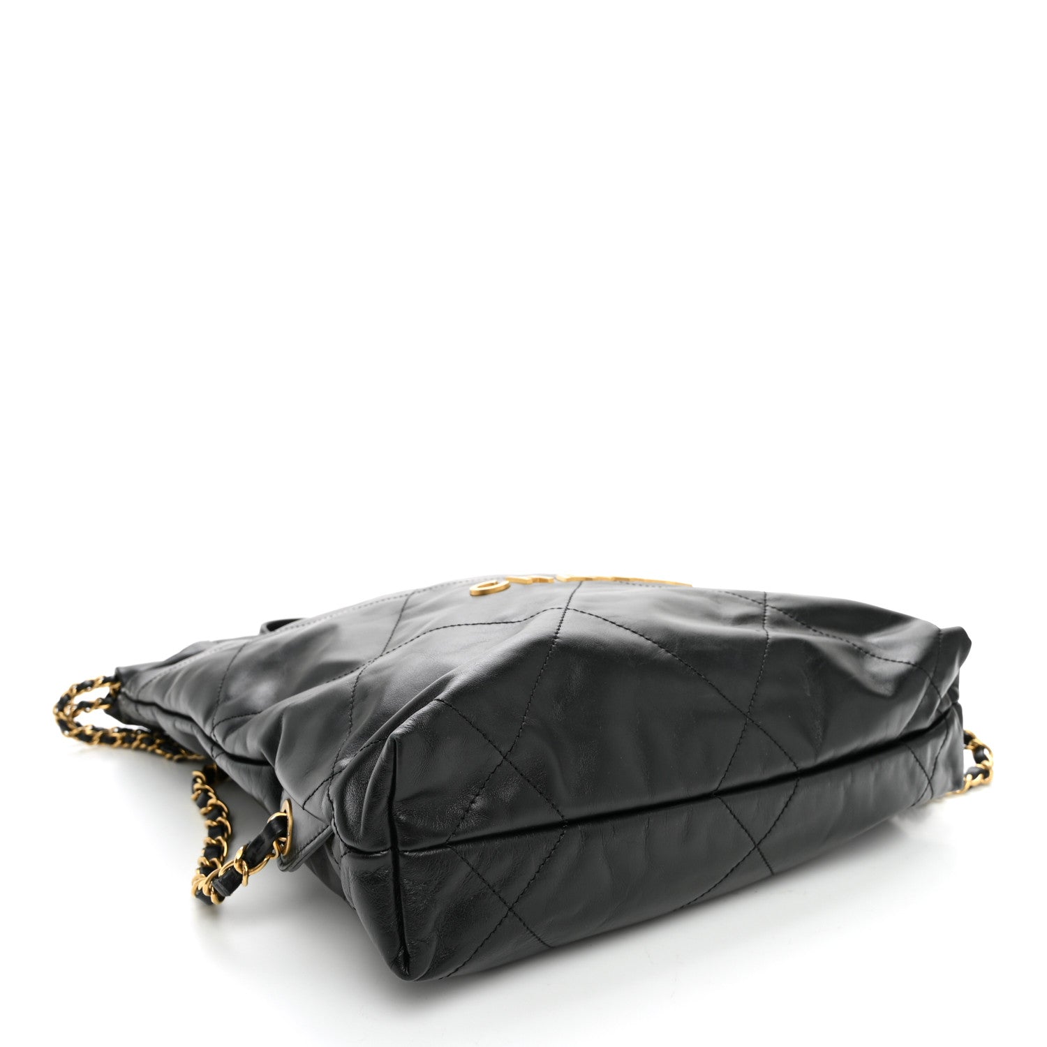 Chanel Shiny Calfskin Quilted Chanel 22 Backpack Black 4 of 10